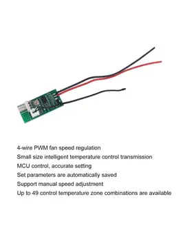 12 PWM 4-Wire Teplota Rýchlosť Radiča za PC Ventilátor Počítača znížiť Hluk Ventilátora