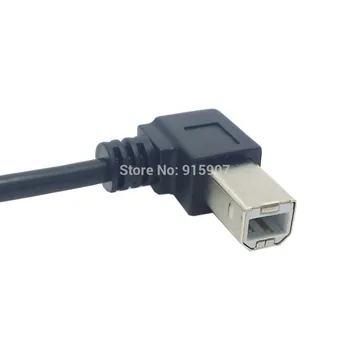 Zihan Pravý Uhol USB Typ B samec na USB B ženské Tlačiareň Panel Namontujte nové Rozšírenie Sync Kábel, Kábel, 50 cm 100 cm