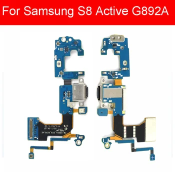 Nabíjanie pomocou pripojenia USB Konektor Dock Rada Pre Samsung Galaxy S8 Aktívne G892A USB Nabíjací Port Flex Stužkový Kábel Nahradenie Opravy Dielov