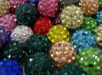 10 mm 100ks/veľa k4646 zmiešané multicolor jednej diery Vŕtané Pre Náušnice, náhrdelník kolo diy Drahokamu Korálky crystal