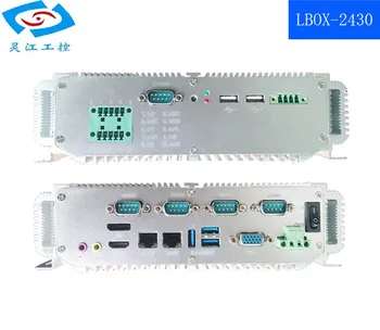 Mini ITX bez ventilátora Priemyselné PC Desktop Počítač, LAN, USB 3.0 I5 2.4 GHZ 2G RAM stolné počítače (LBOX-2430)