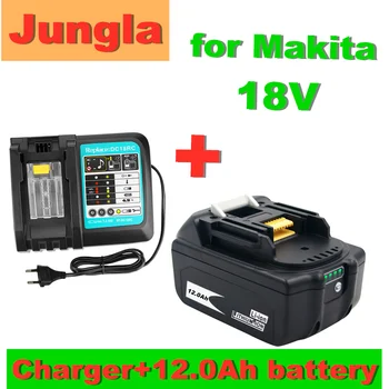 Pôvodné 18V 12.0 Ah Nabíjacie Batérie 12000mah Li-Ion Batérie Nástroj Batéria pre MAKITA BL1880 BL1860 BL1830+3A Nabíjačky