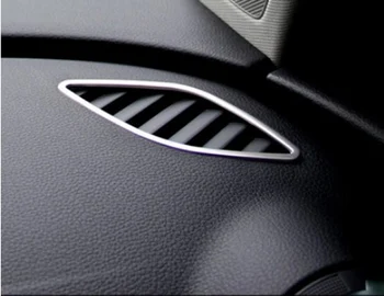 Z nehrdzavejúcej Ocele Auto Tabuli odvzdušňovací Kryt Rámu Orezania Auto Klimatizácia Ventilačné Nálepka Pre Audi A3 2013-2016 Auto styling