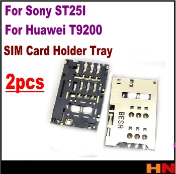 2 ks/veľa Nový SIM Karty Zásuvka Držiteľ Náhradný Zásobník pre Sony ST25I pre Huawei Ascend T9200 U9200E P1 X2-02 Vysokej Kvality