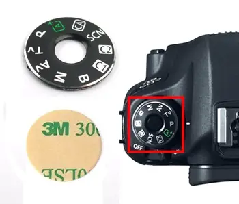 Fotoaparát Funkcia Mode Dial Gramofónu Štítok Horného Krytu Tlačidlo Jednotka Rozhrania Spp Doska Opravy Kit Pre Canon EOS 6D DSLR