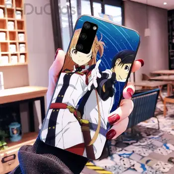 Riccu Sword Art Online SAO anime Telefón puzdro Pre Samsung Galaxy s rezacím zariadením S10 Plus S10E S6 S7 okraji S8 S9 Plus S10lite S20 Plus S20