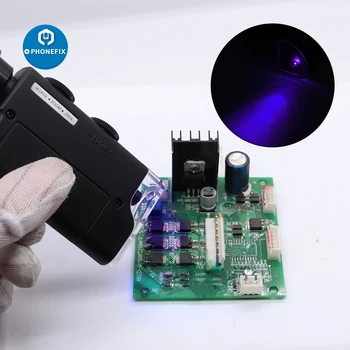 Prenosné 60X-240X Vreckový Mikroskop Ručné UV LED Svetlo Loupe Zoom Lupa Zväčšovacie Sklo Vrecku Objektív
