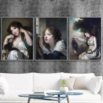Domáce Dekorácie Vytlačiť Plátno Umeleckých obrazov na Stenu pre Obývacia Izba Olej bez rámu Výkresy Plagát Paitings francúzska Jean-Baptiste Greuze