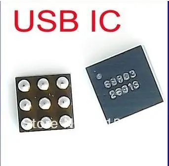 10pcs/veľa nie /falošný plnenie riešenie fix časť PRE iphone 5, 5G USB Chrániť ic nabíjačku ic čip Q2 9pin 68803
