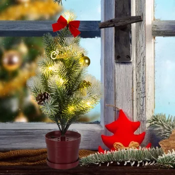 Mini Vianočný Stromček Vody Aktívne Svetlo Vnútorné Okne Displeja DIY Dekorácie Nové Technológie Zavlažovania rozsvietiť Vianočný Stromček