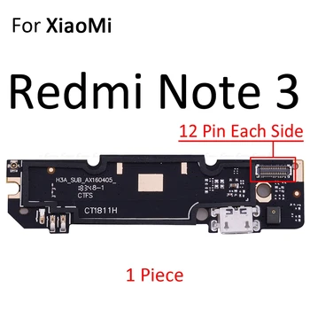 5 ks/veľa Pre Xiao Redmi Poznámka 5A 4 4X 4A 3 3S 2A Pro Global Nabíjací Port Konektor Predstavenstva Častí Flex Kábel S Mikrofónom Mic