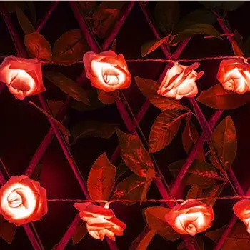 1.2 M 10 Vianočné Osvetlenie Led Ruže Kvet String Svetlá na Čítanie pre Vnútorné Vonkajšie Dekorácie, Svadobné Dodávky Dekorácie