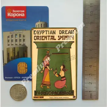 Egypt so suvenírmi magnet vintage turistické plagát