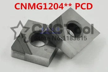 Doprava zadarmo 2KS CNMG120402/CNMG120404/CNMG120408 PCD Vložky , CNC PCD Diamond vložka Pre Sústružnícke Nástroje Vložky Pre MCLNR
