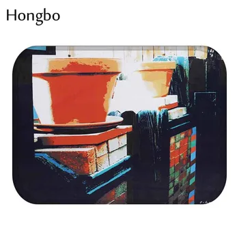 Hongbo 40*60 cm Dvere, Rohože, Maľovanie Vzor Anti-Slip Semiš Koberec Doormats Vonkajšie Kuchyňa, Kúpeľňa Obývacia Izba Rohože Koberec