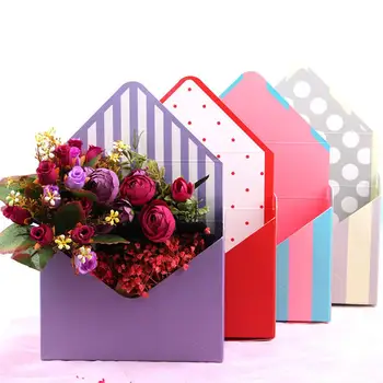 2020 Romantický Obálky Prúžok Kvetinové Kytice Papier Balenie Box Držiteľ Kvetinárstvo Darček Domáce Dekorácie DIY Navrhnúť Nové