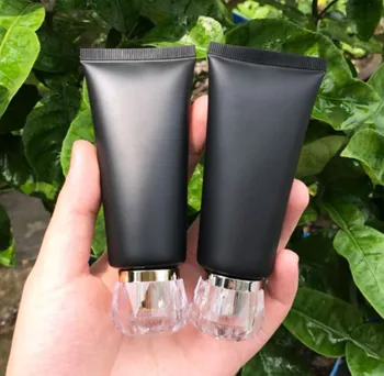 Nový Parfum Rozprašovač 60ml black Soft Tube Kozmetické Kontajnerov Krém Krém Jasné Prázdne Rúry Fľašiach 100ks/veľa