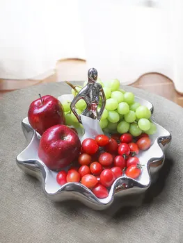 Keramické ovocný tanier obývacia izba Tvorivé Domácnosti konferenčný stolík moderný minimalistický Európskej luxusné candy dosky, dekoratívne