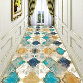 Retro Americký Koberce Geometrie Marocký Národnej Štýl Dvere Spálne Mat Obývacia Izba Koberec domov koberec oblasti koberec spálňa decor