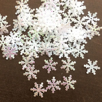 300pcs 3 cm 2 cm a 1,5 cm Ozdoby na Vianočný Stromček snehové Vločky Biele Plastové Umelý Sneh, Vianočné Dekorácie pre Domov