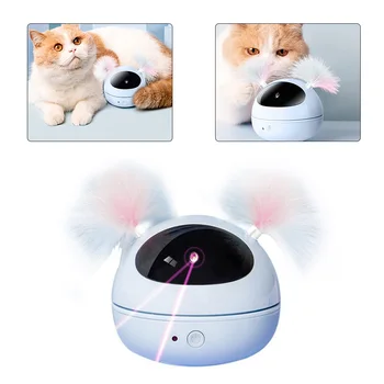 360 Stupeň Interaktívne Pet LED Svietiace Pohybu Loptu Hračka Elektrické Automatické Nabíjanie pomocou pripojenia USB Mačiatko Mačka Pes Hrá Mačka Príslušenstvo