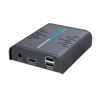 Prijímač Len pre LKV373 KVM NOVÝ USB HDMI KVM Extender Signál Rozšírenie Až 120m/365Ft USB Klávesnice, Myši Podpora