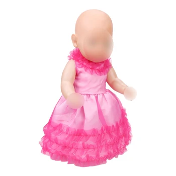 43 cm bábiky baby šaty nové narodil Princezná strany večerné šaty Detské hračky fit Americký 18-palcové Dievčatá bábiky f415