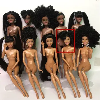 Hračka Afriky bábika American Doll Príslušenstvo Tela Kĺby Môžu Zmeniť Hlavu, Nohy 63HE