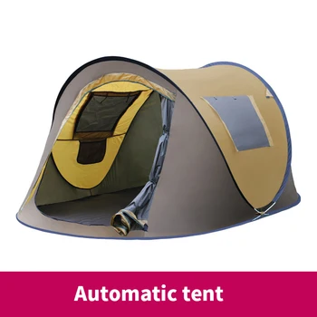 Rýchle Pop-Up 3-4 Osoby Vonkajšie Automatické Stan Ultralight Vetru a vode Camping, Horolezectvo SunscreenTent