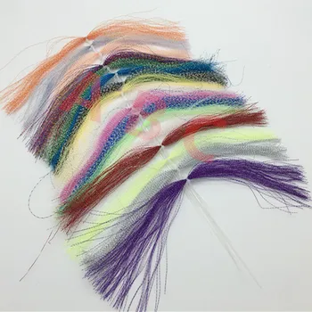 17 farieb Fly Rybárske Viazanie Feather Line DIY Návnadu Line Crystal Flash String Prípravok Hook Flash Line Snapper Plošinu Lákať Tvorby