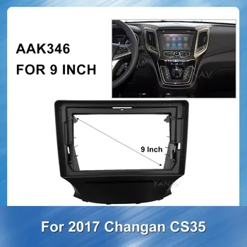 9 palcový 2 Din Car Audio Dash Panel Rám Pre Changan CS35 2017 autorádia GPS Navigácie Adaptér Refitting Auta frame Panel