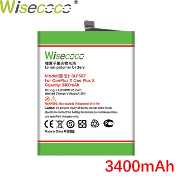 WISECOCO 3400mAh BLP607 Batérie Pre Oneplus X, One X Plus Telefón Na Sklade, Vysoká Kvalita +Sledovacie Číslo