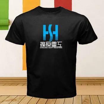 Shindara Heavy Industries Mecha Japonsko, Anime, Manga Logo Retro Black Muži T-shirt 2018 Hot Predaj Letné Topy Tees T Tričko