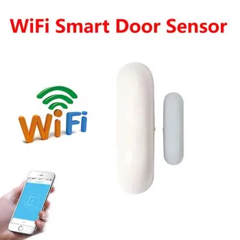 MOUNTAINONE Smart Home Series WIFI Senzor Dverí ,2.4 GHz, Jedno-Tlačidlo connect (Pripojiť), veľkou Kapacitou Viac Odolné