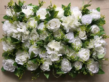 10pcs/veľa Umelého hodvábu ruže, pivónia 3D kvetinové steny svadobné pozadie dekorácie kvet runner svadobné fáze dekorácie TONGFENG