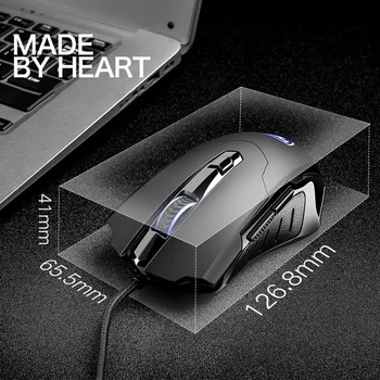 Anti-odtlačkov prstov Potu odolný Hernej Myši Podsvietenie 2400dpi 5.8 GHZ Káblové USB Myš Pre Stolné počítače