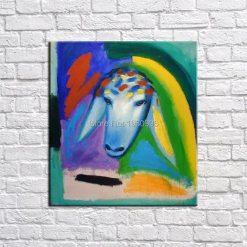 Zviera Koza Najznámejších Obývacia Izba Abstraktné Umenie, Nástenné Maľby Pre Domova Nápady Ručne Maľované Plátno Olejomaľbu Bez Rámu