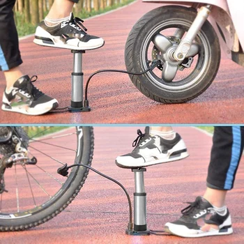 Mini Bike Čerpadla, Prenosné Nohy Aktivovaný Bicyklov Čerpadlo, Cyklistické Pneumatiky Čerpadlo pre Lopty, futbalové Lopty a Horský Bicykel