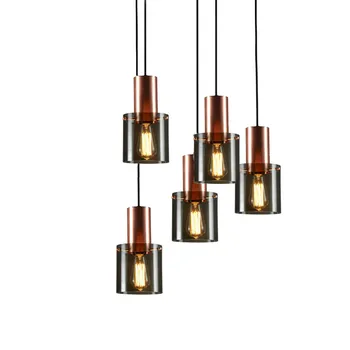 Minimalistický Štýl Postmoderných Sklenený Prívesok Lampa Taliansko Design Misy Jedáleň, Spálňa Reštaurácia LED Svietidlá LED Žiarovky AC