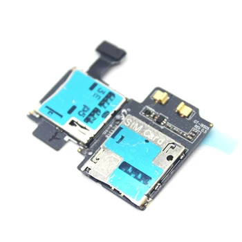 Skutočné SIM & Micro SD Card Reader Kolíky Flex kábel pre Samsung S4 4G i9505