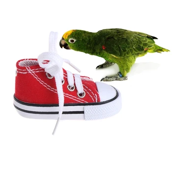 Funny Bird Hračka Mini Plátno Topánky Žuvacie Dekoratívne Zavesenie Klietky Zaujímavé Papagáj Príslušenstvo Dodávky Nositeľné