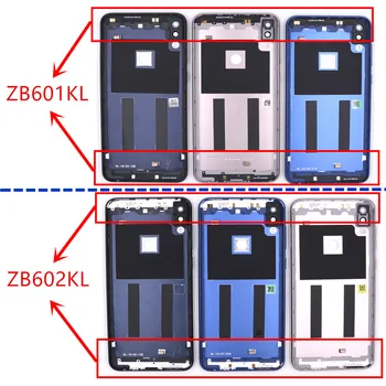 Nový, Originálny ZB601KL Bývanie Pre Asus Zenfone Max Pro (M1) ZB601KL Späť kryt Batérie Kryt SIM Karty SD Zásobník Energie volume