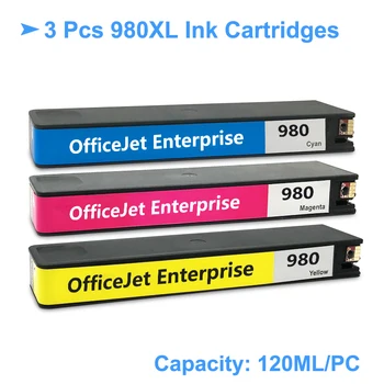 [Tretích Strán Značky] Pre HP 980 980XL Náhradné Atramentové Kazety Pre HP Enterprise Farba X555dn X555xh X585f X585dn X585z