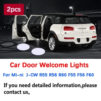 2X Dvere Auta Vitajte Svetlo LED Náladu Projektor Auto Logo Pre Mini Cooper One S JCW R55 R56 R60 F55 F56 F60 Krajana Príslušenstvo