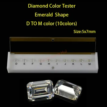 Tvar obdĺžnik D M biela Farba Cubic Zirconia kameň diamond grade farba Tester Tools