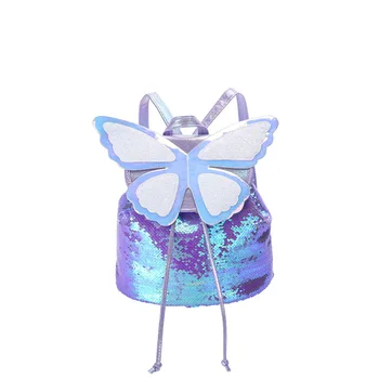 Deti Malý Batoh, Kabelku 2020 Roztomilý Motýľ Školské Tašky pre Deti, Dievča Sequin Školský Batoh Taška Dievčatá
