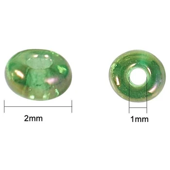 2 mm Korálky Voľné Korálky Kúzlo Väčšinu Dištančné Korálky pre Šperky Robiť Ručne Korálkové Materiálov Diy Príslušenstvo Šperky