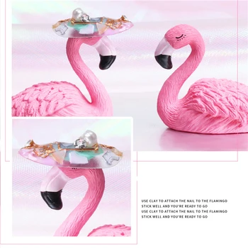 1 ks False na Nechty, Tipy zobrazovanie Displeja, Stojan, Nail Art Flamingo Dizajn UV Gel farebný Praxe Prípravy Držiteľ Manikúra Nástroj