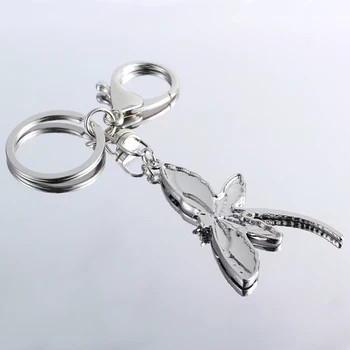 Marte&Joven Roztomilý Dragonfly Keychain Darček pre Ženy, Dievčatá Jedinečný Smalt Hmyzu Kúzlo Keyring Šperky