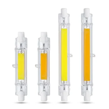 LED R7S Sklenenej Trubici 118mm 78 mm stmievateľné Nahradiť halogénové lampy klasu 220V 230V úspory Energie silný R7S led žiarovka Biela Teplá Biela